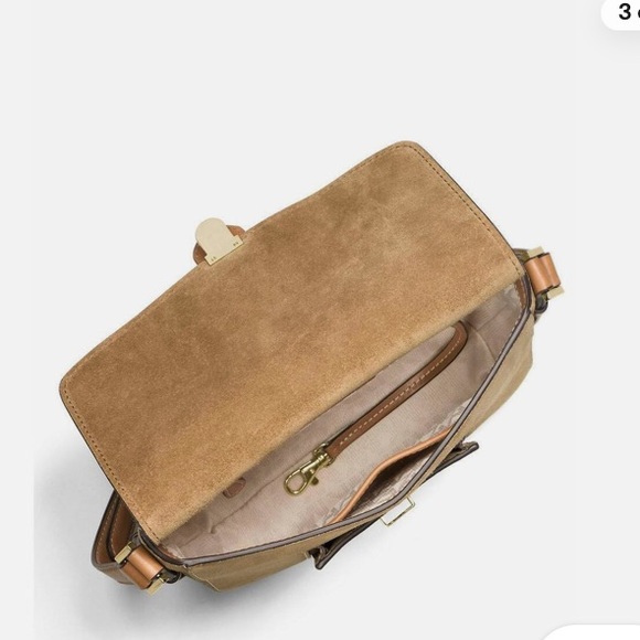 Michael Kors Romy suede messenger bag purse desert suede - Picture 10 of 10